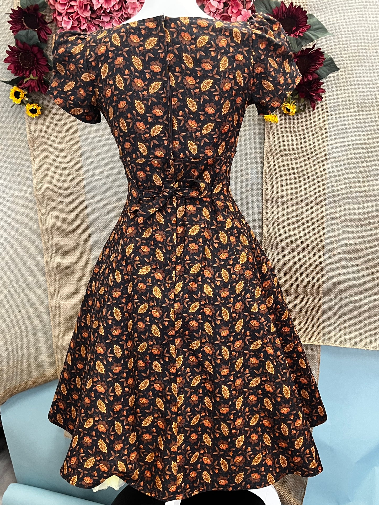 Bree Dress - Chocolate Brown Paisley