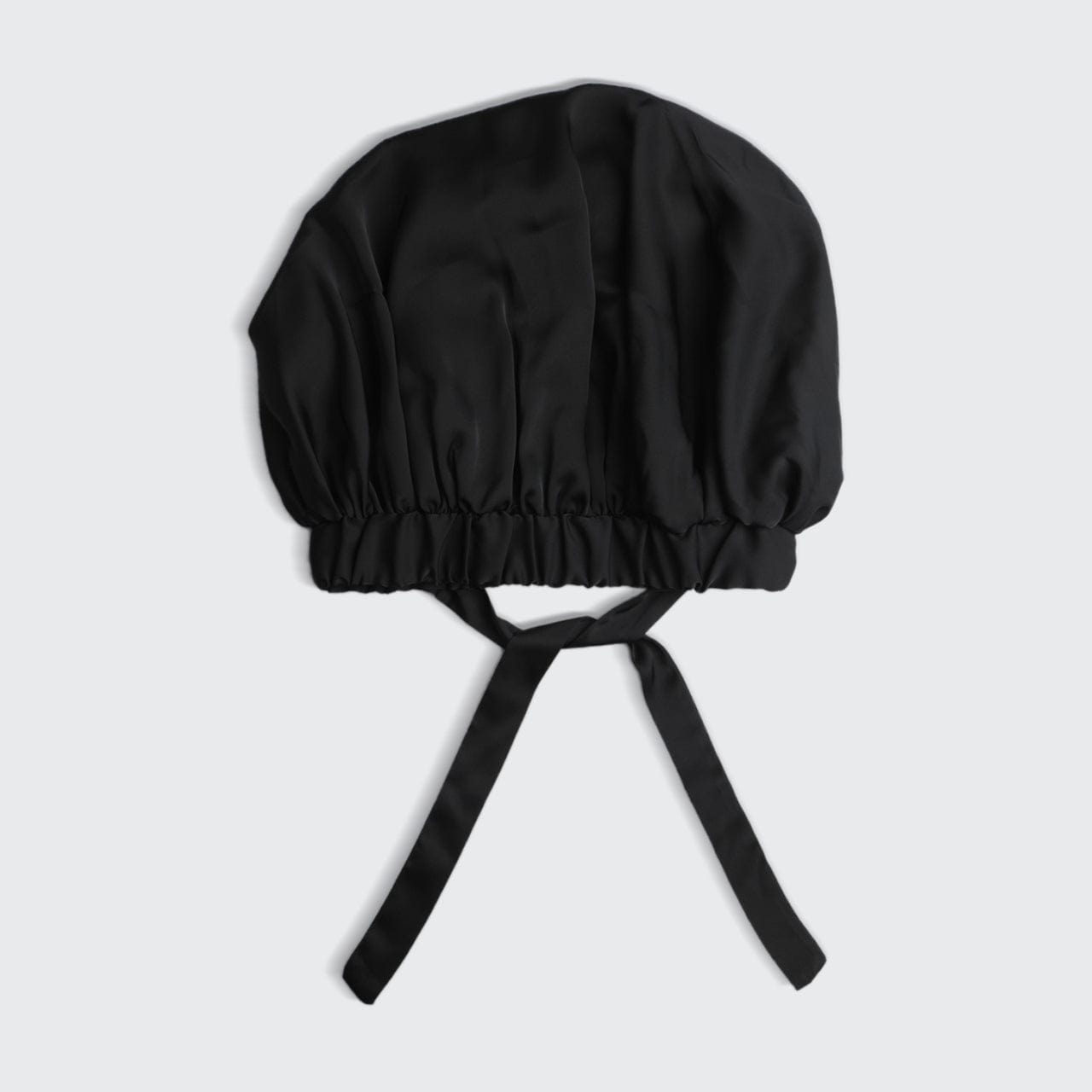 Black Satin Sleep Bonnet