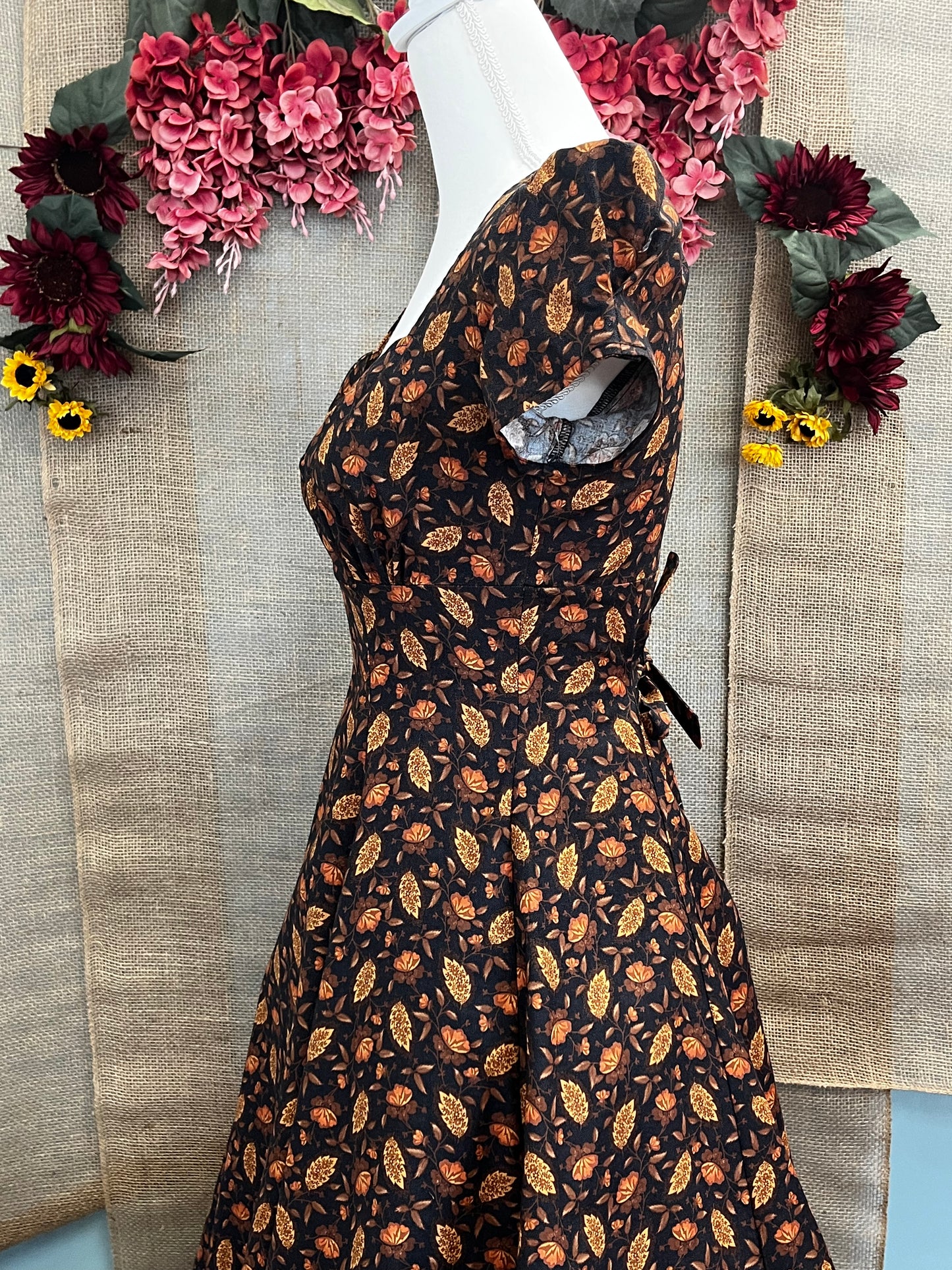 Bree Dress - Chocolate Brown Paisley