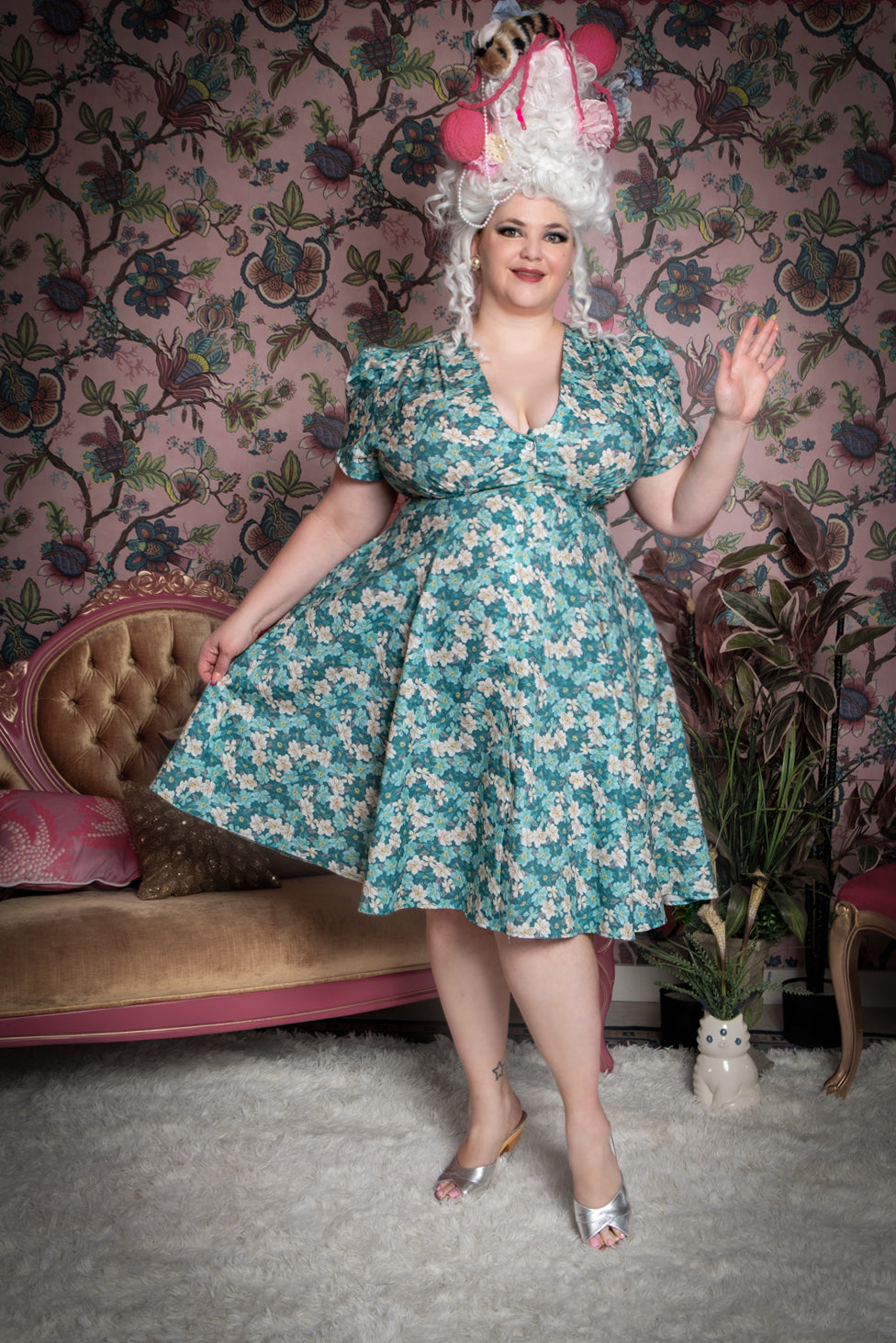 Millie Dress - Tea Time, Teal