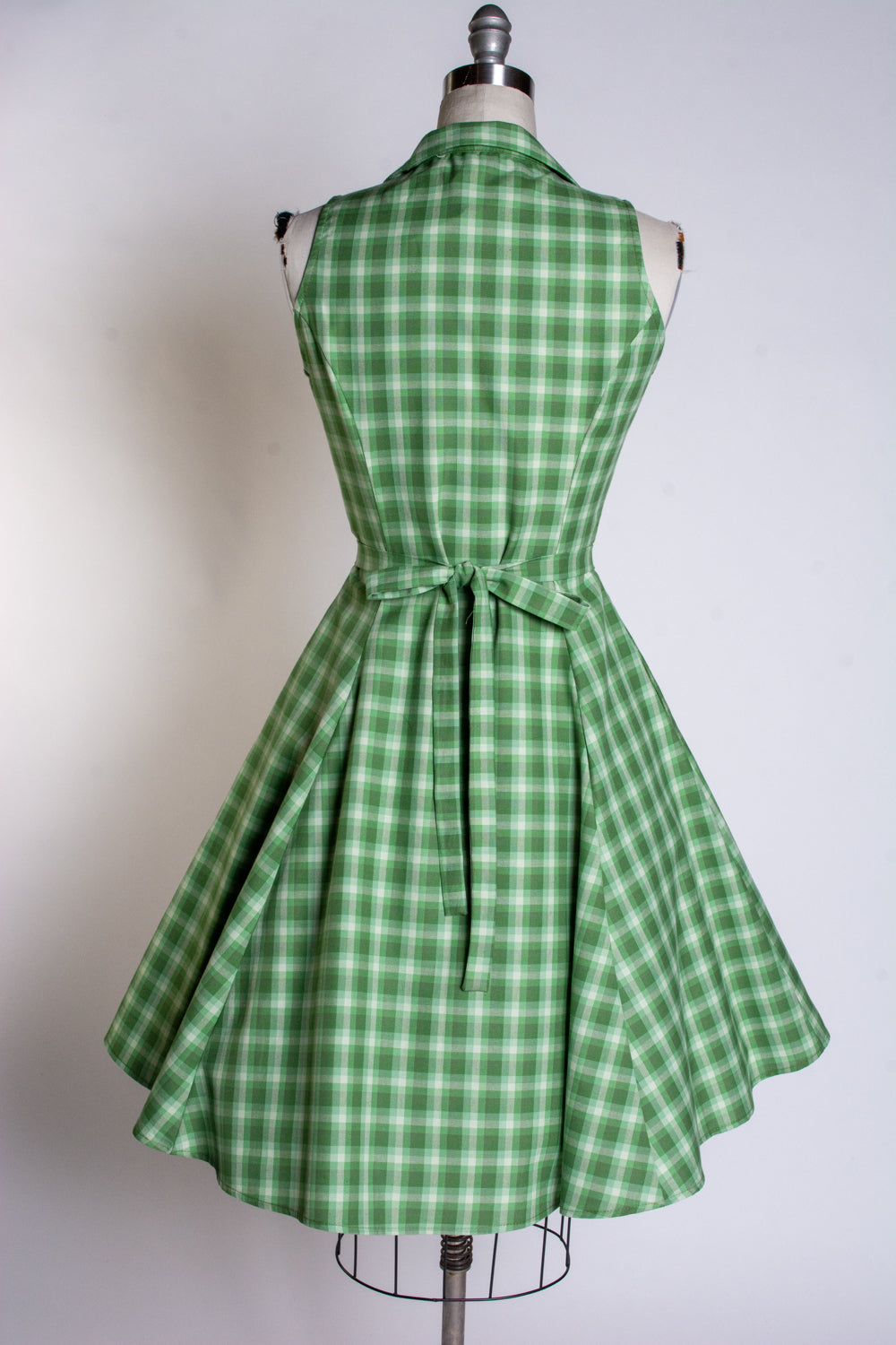 Betty Lou Dress - Green Tonal Plaid