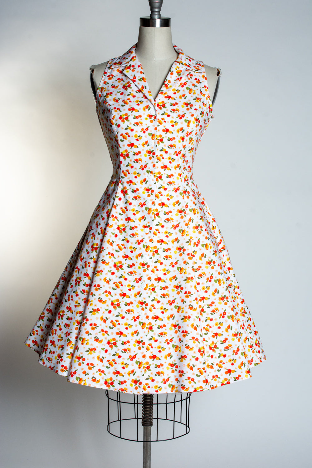 Betty Lou Dress - Little Orange Flowers *sale