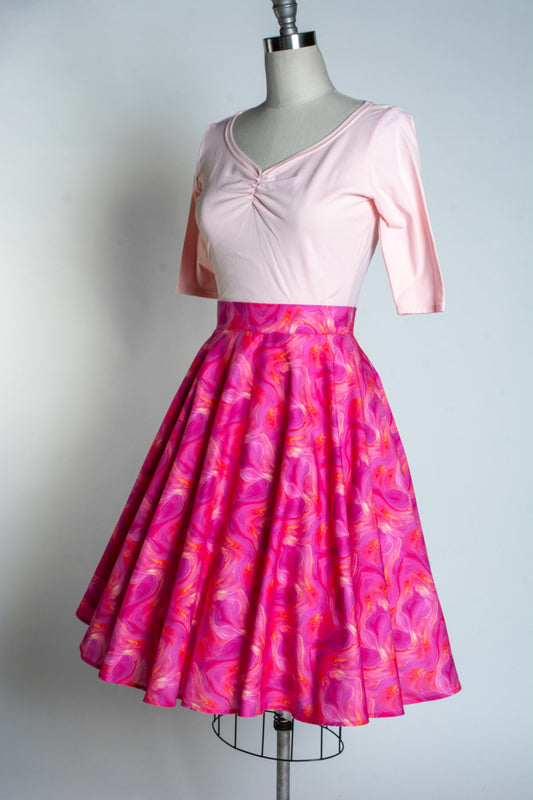 Circle Skirt - Pink Day Dream