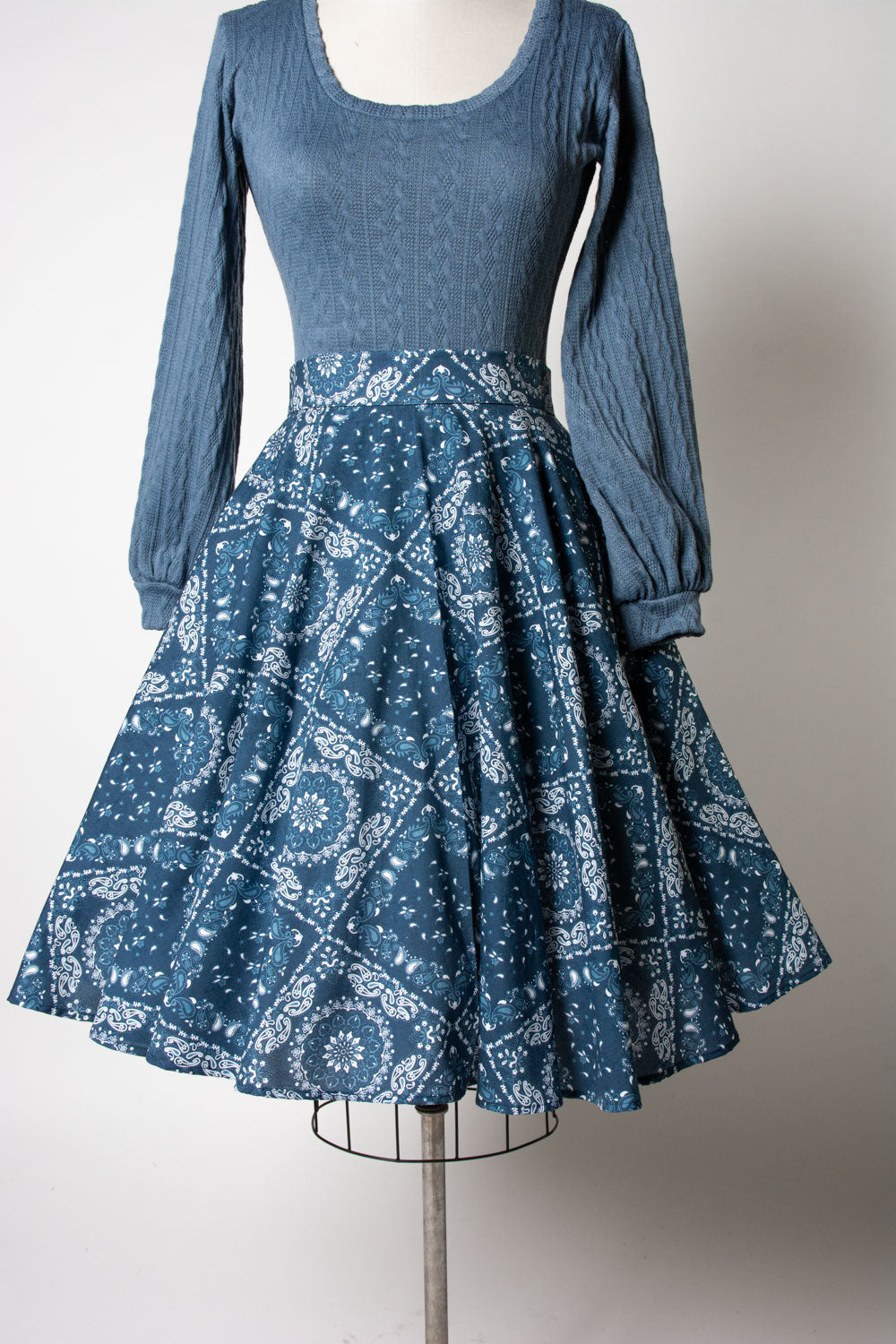 Haute Circle Skirt - Bandana, Blue *sale