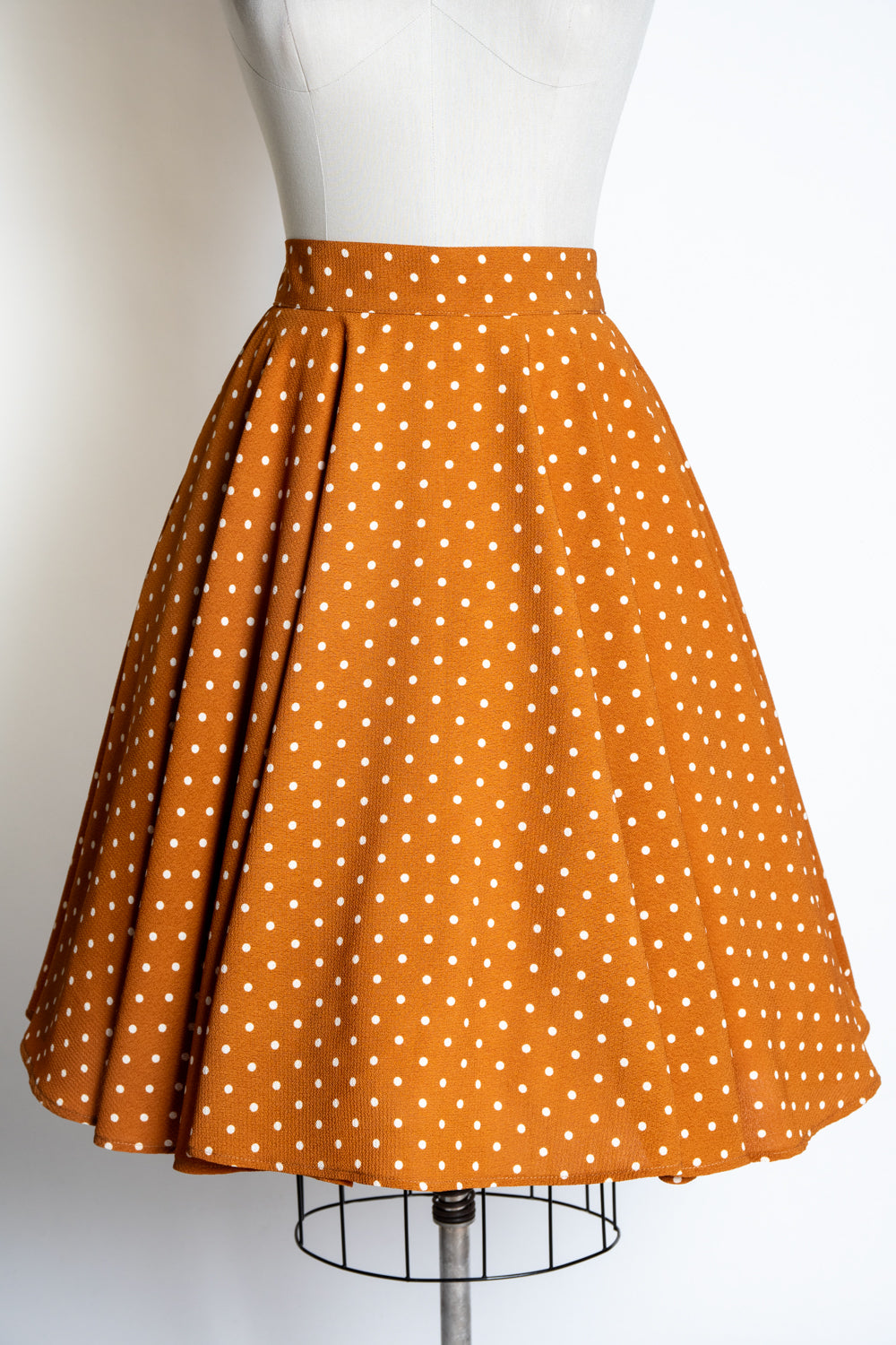 Circle Skirt - Mustard Dot