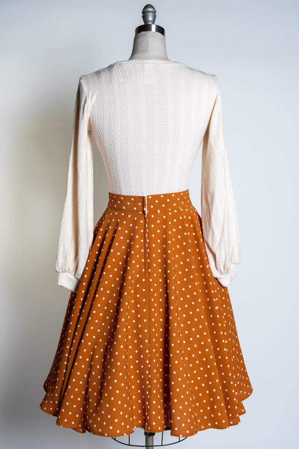 Circle Skirt - Mustard Dot