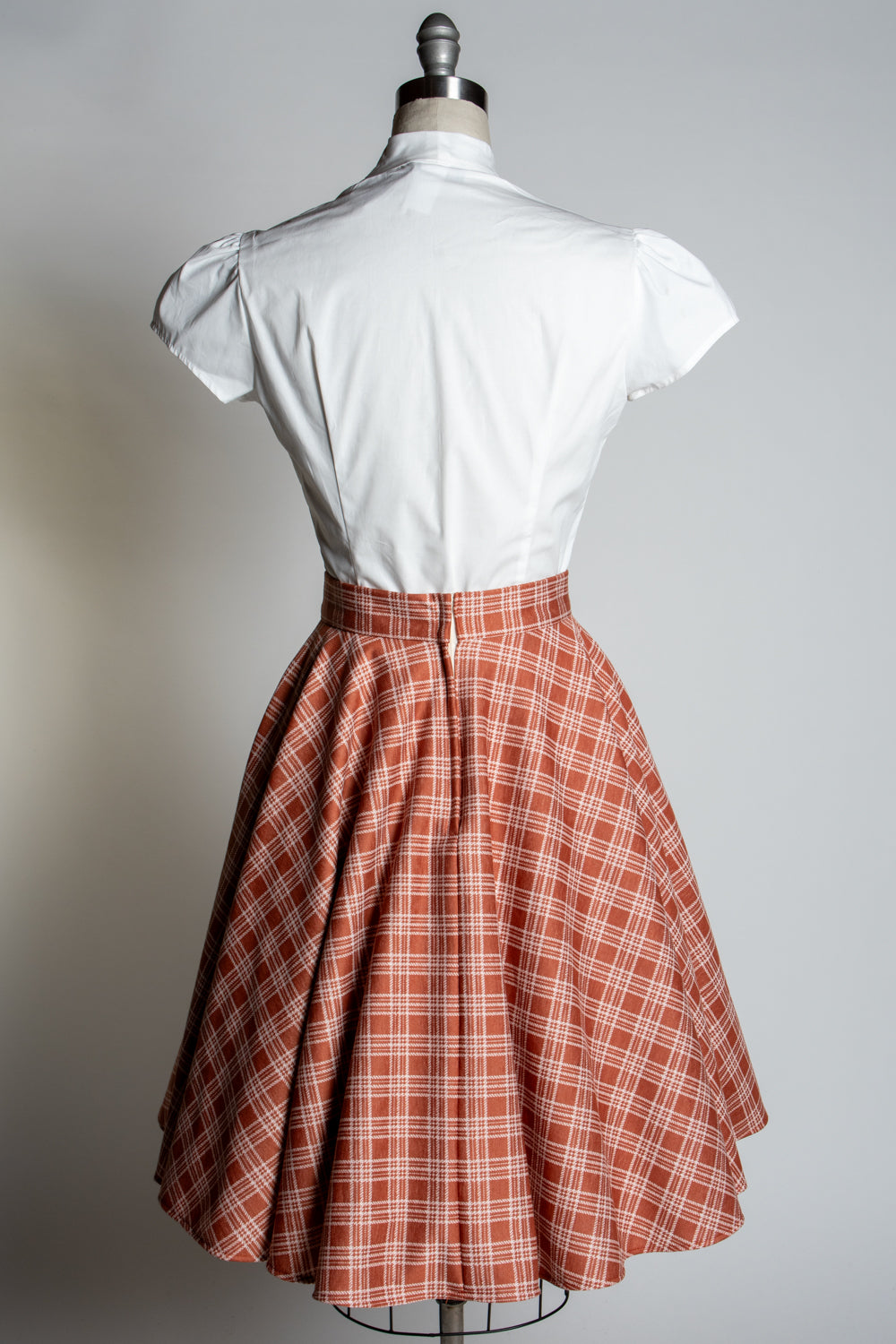 Haute Circle Skirt - Spice Plaid