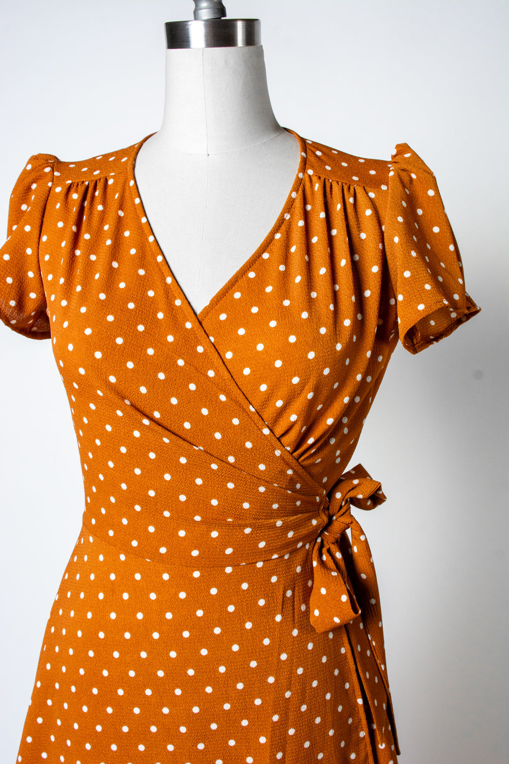 Rayleine Dress- Mustard Dot