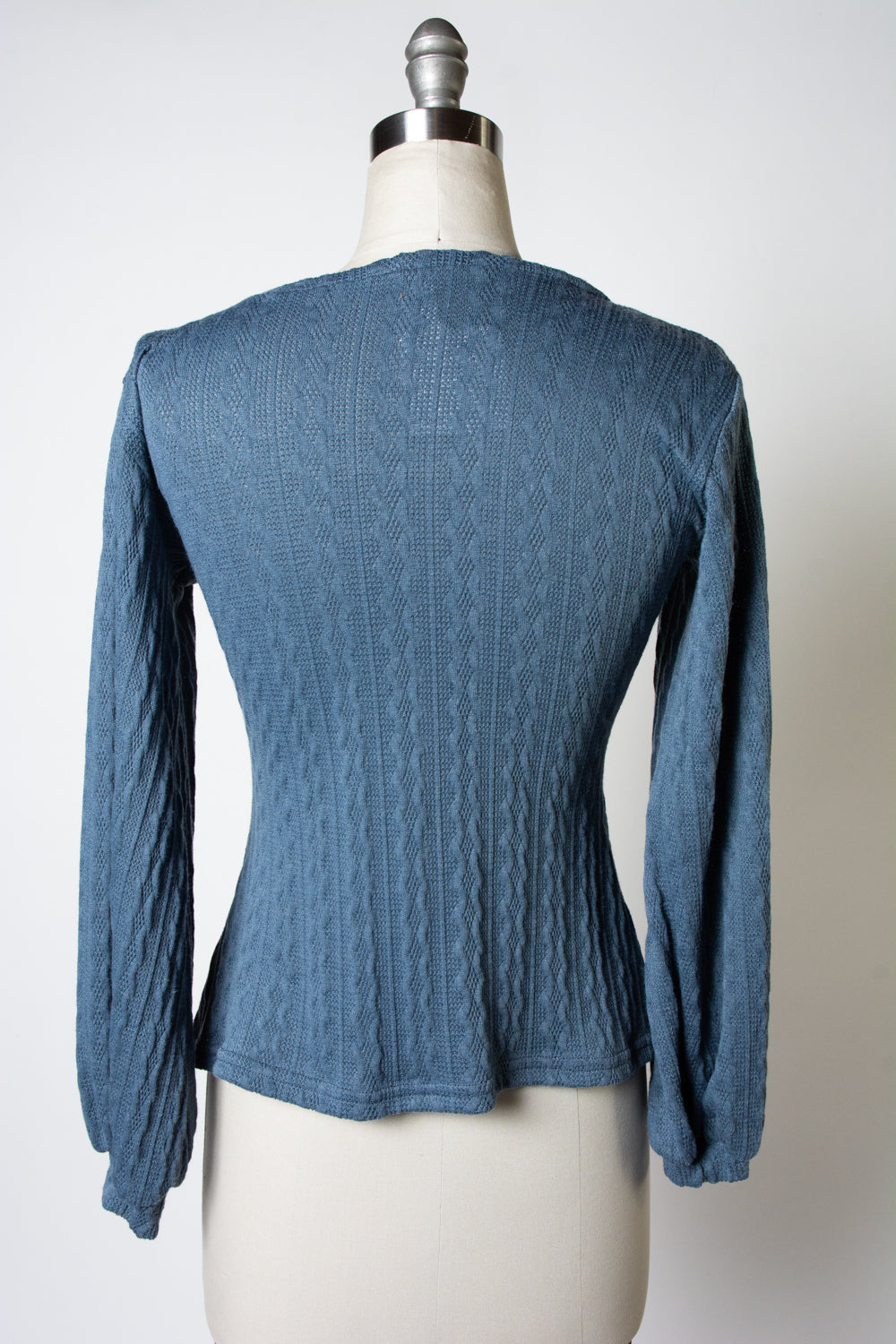 Grace Top - Cable Knit, Denim