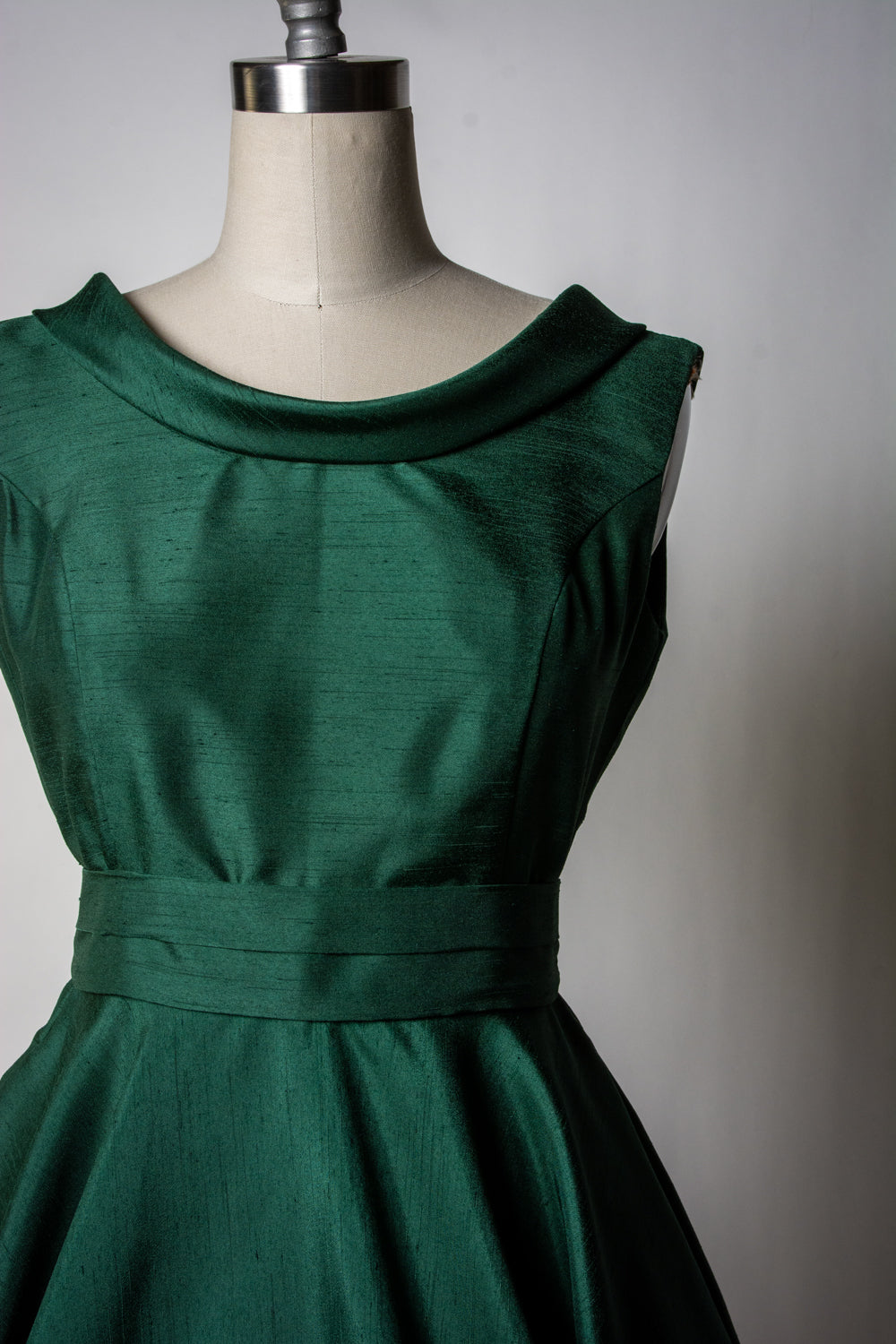 Suzette Dress - Shantung, Green