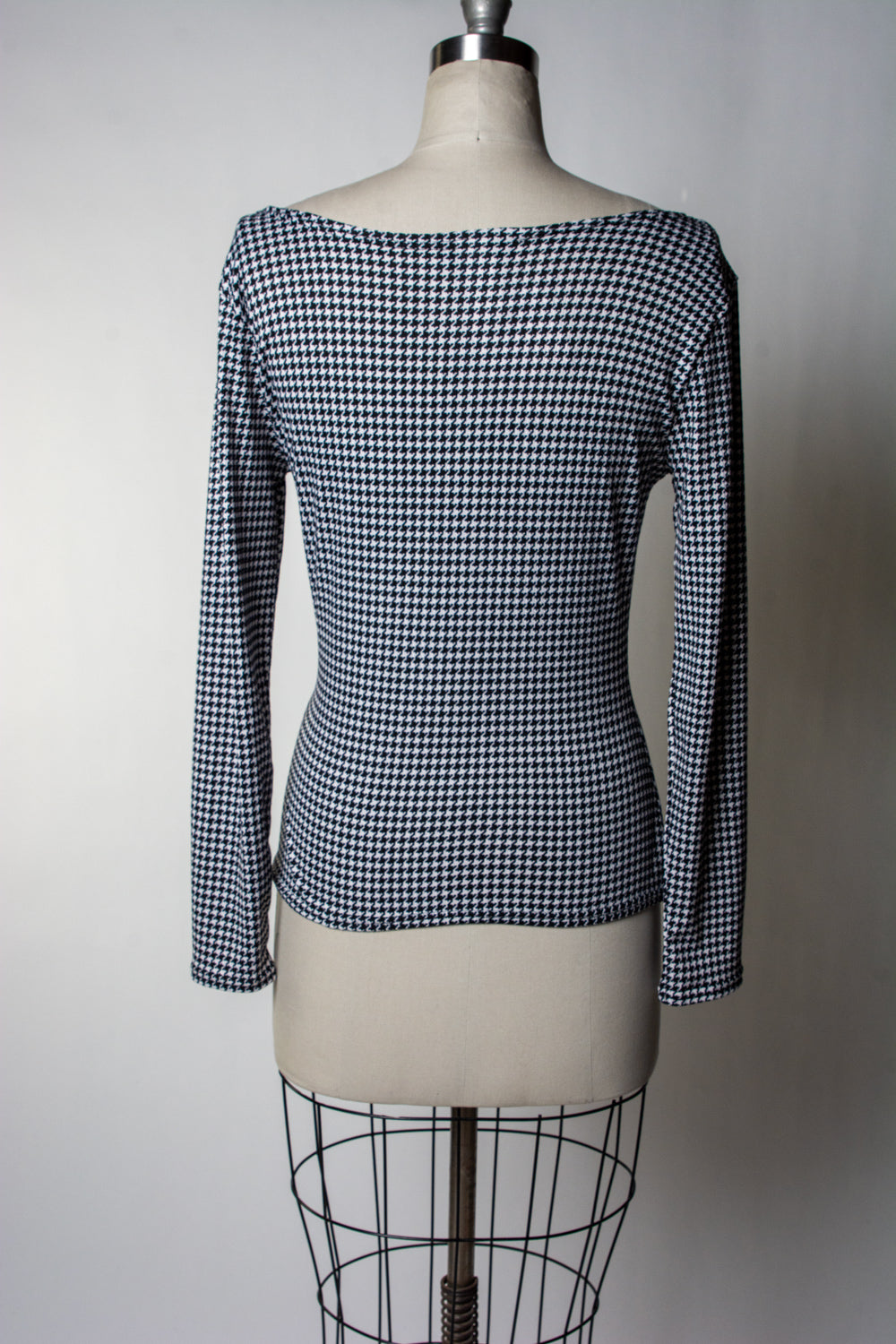 Daphne Top - Mini Houndstooth