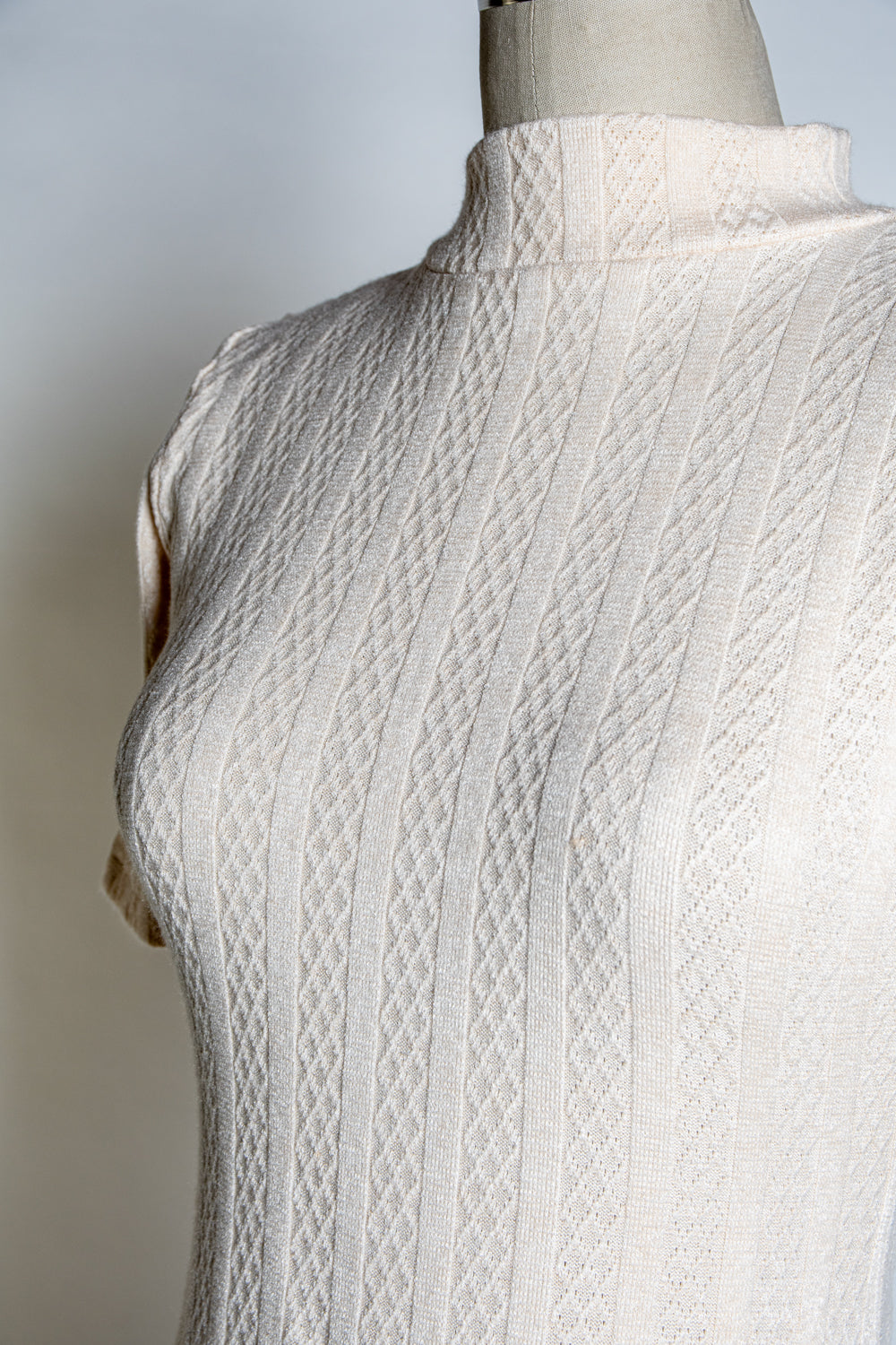 Denise Top - Pointelle Sweater, Ivory