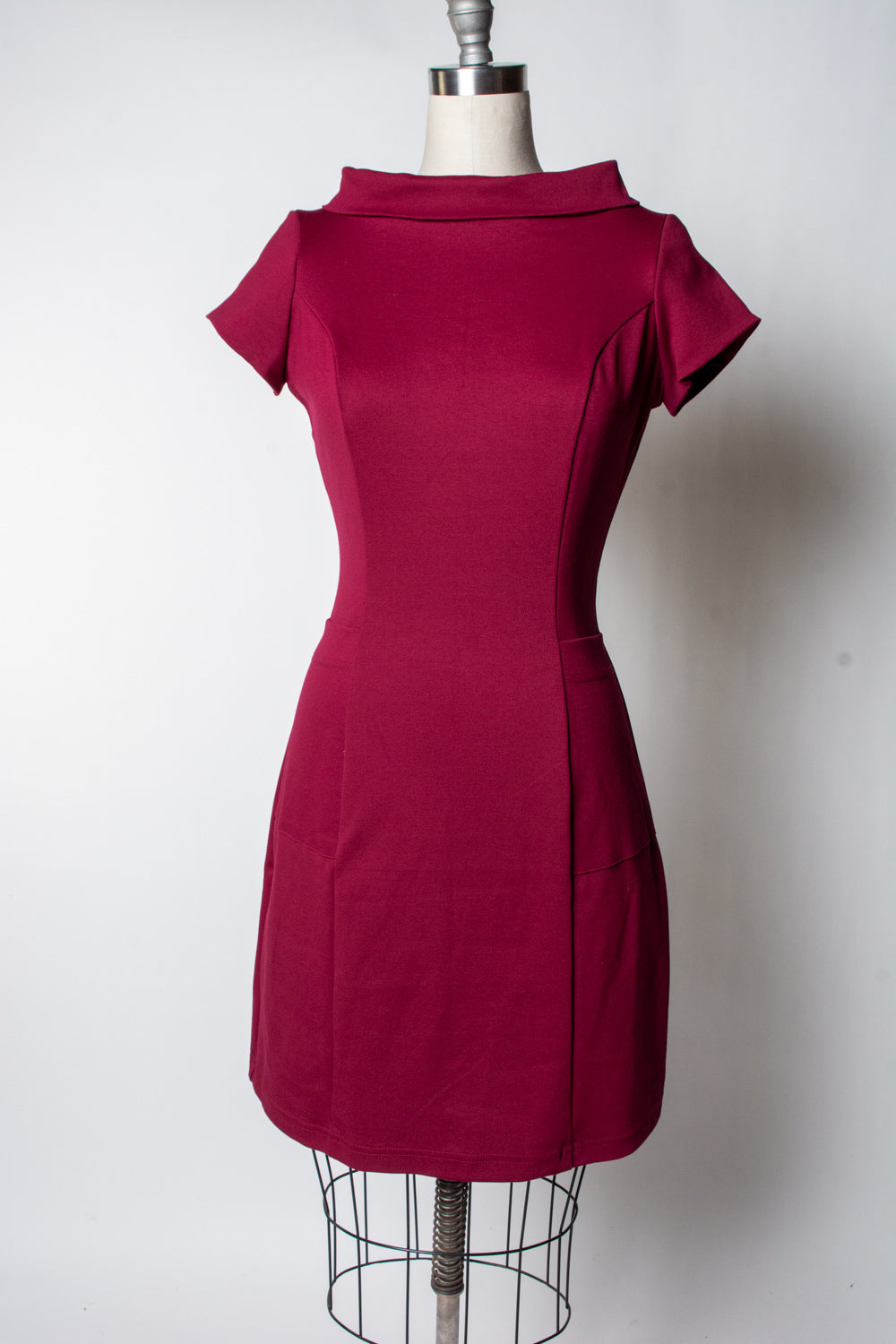 Dominique Dress - Burgundy