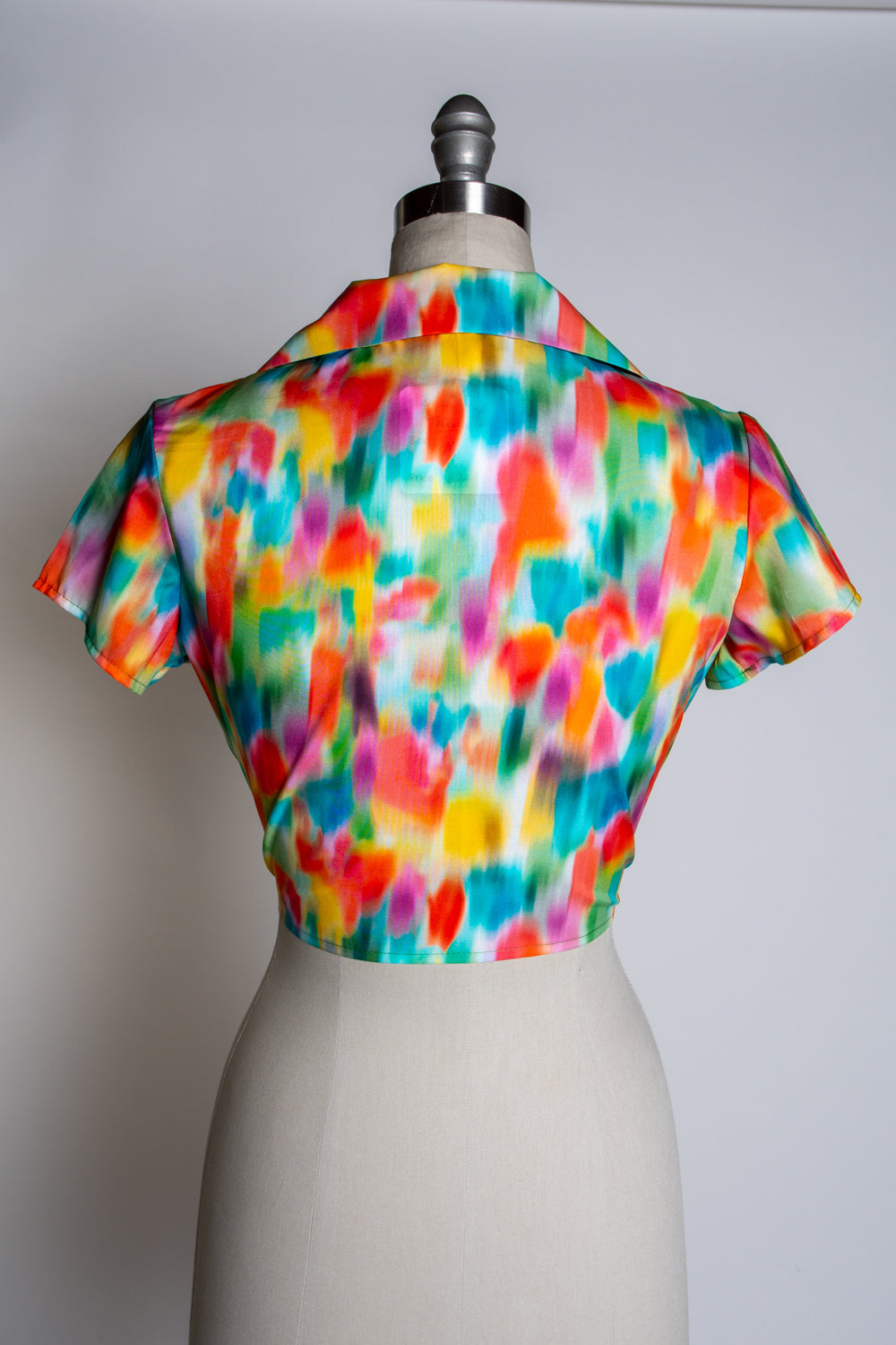 Ellie Tie Top Blouse - Technicolor