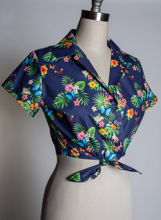 Ellie Tie Top Blouse - I Need a Vacation