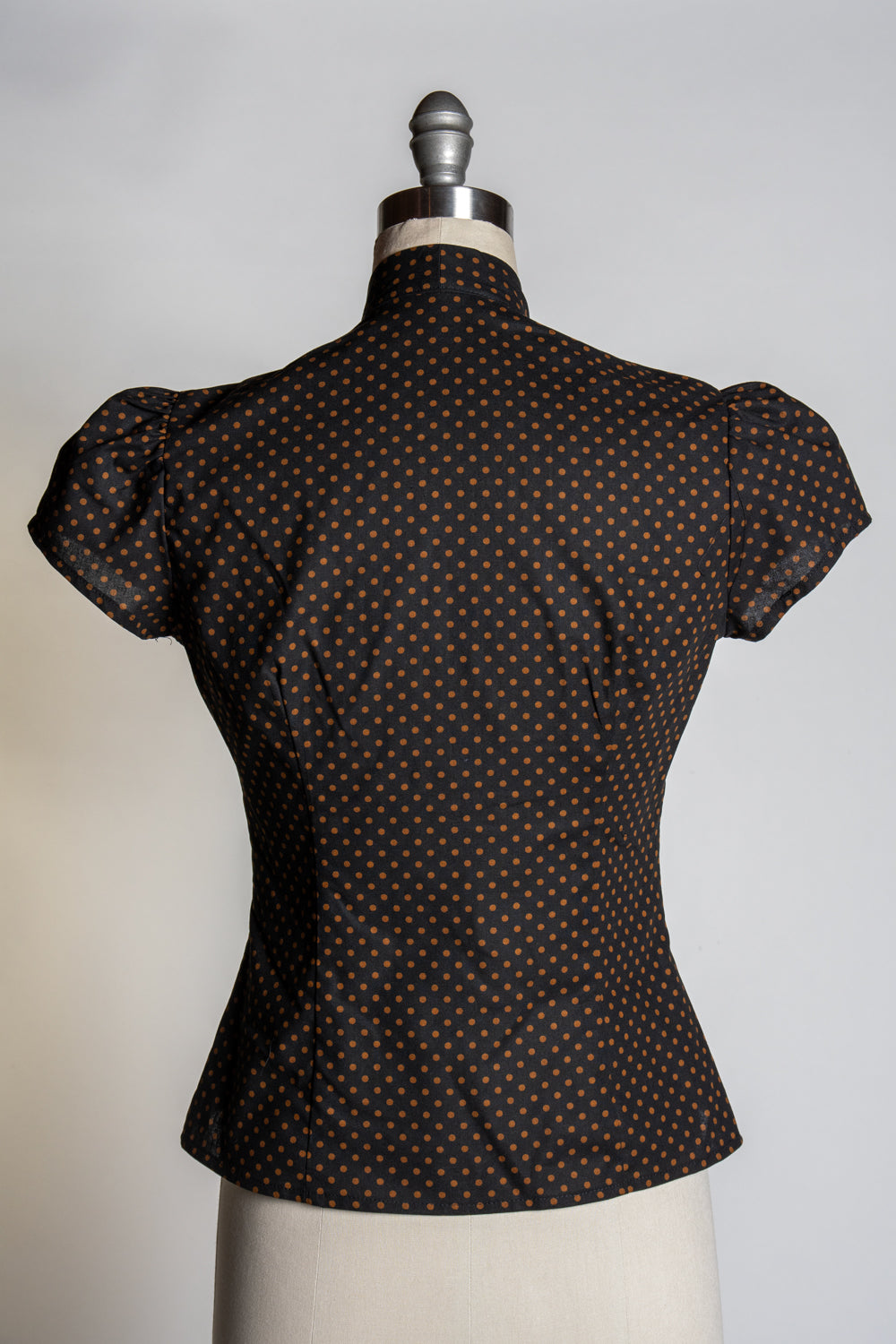 Estelle Blouse - Dark and Stormy Dot