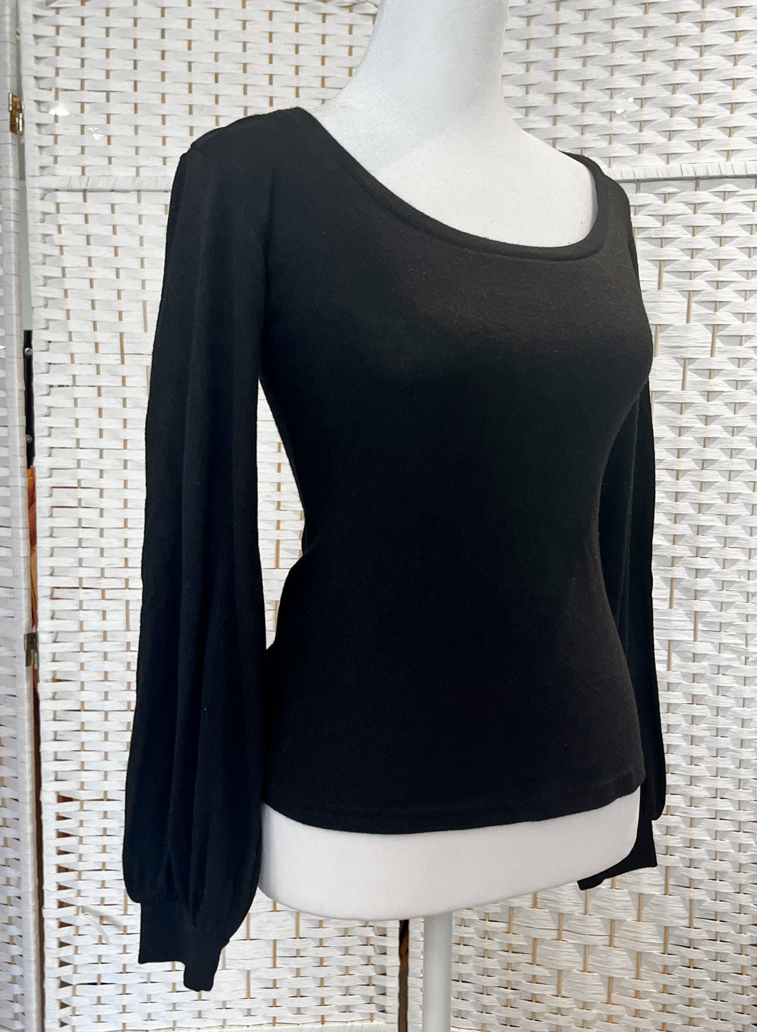 Grace Top - Softie Knit, Noir