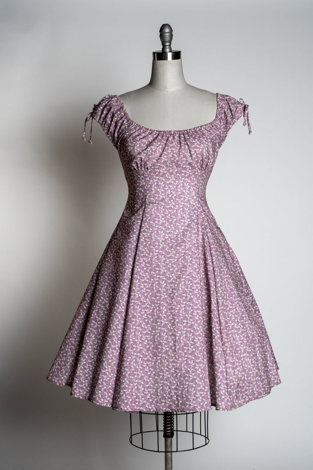 Hilda Dress - Little Flowers, Mauve