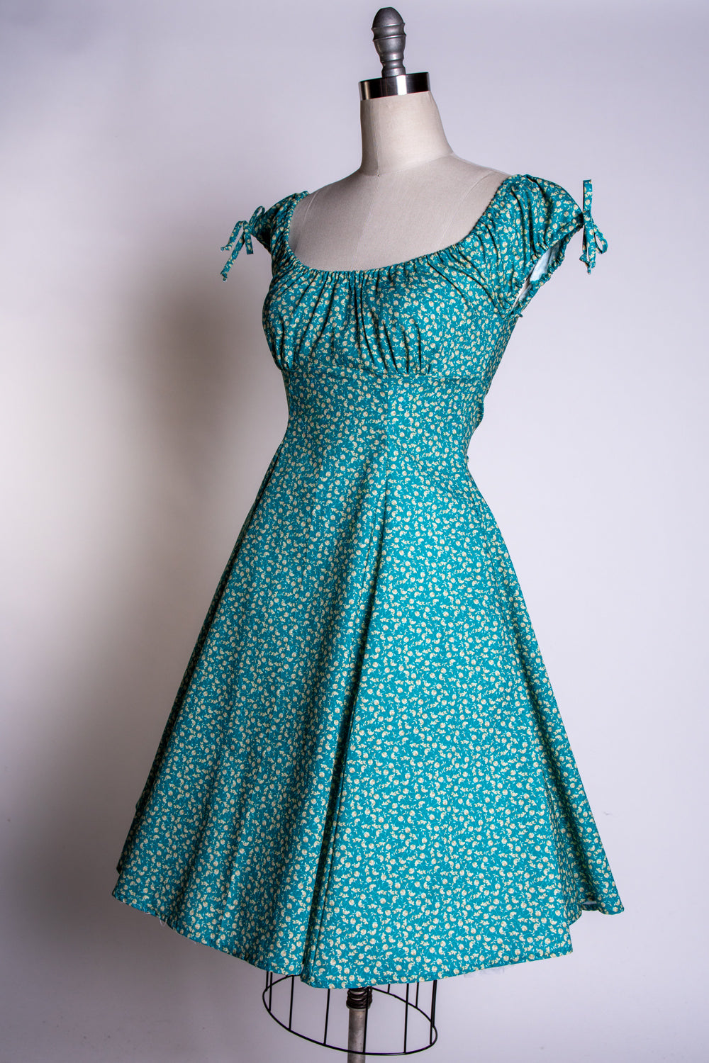 Hilda Dress - Little Flowers, Green