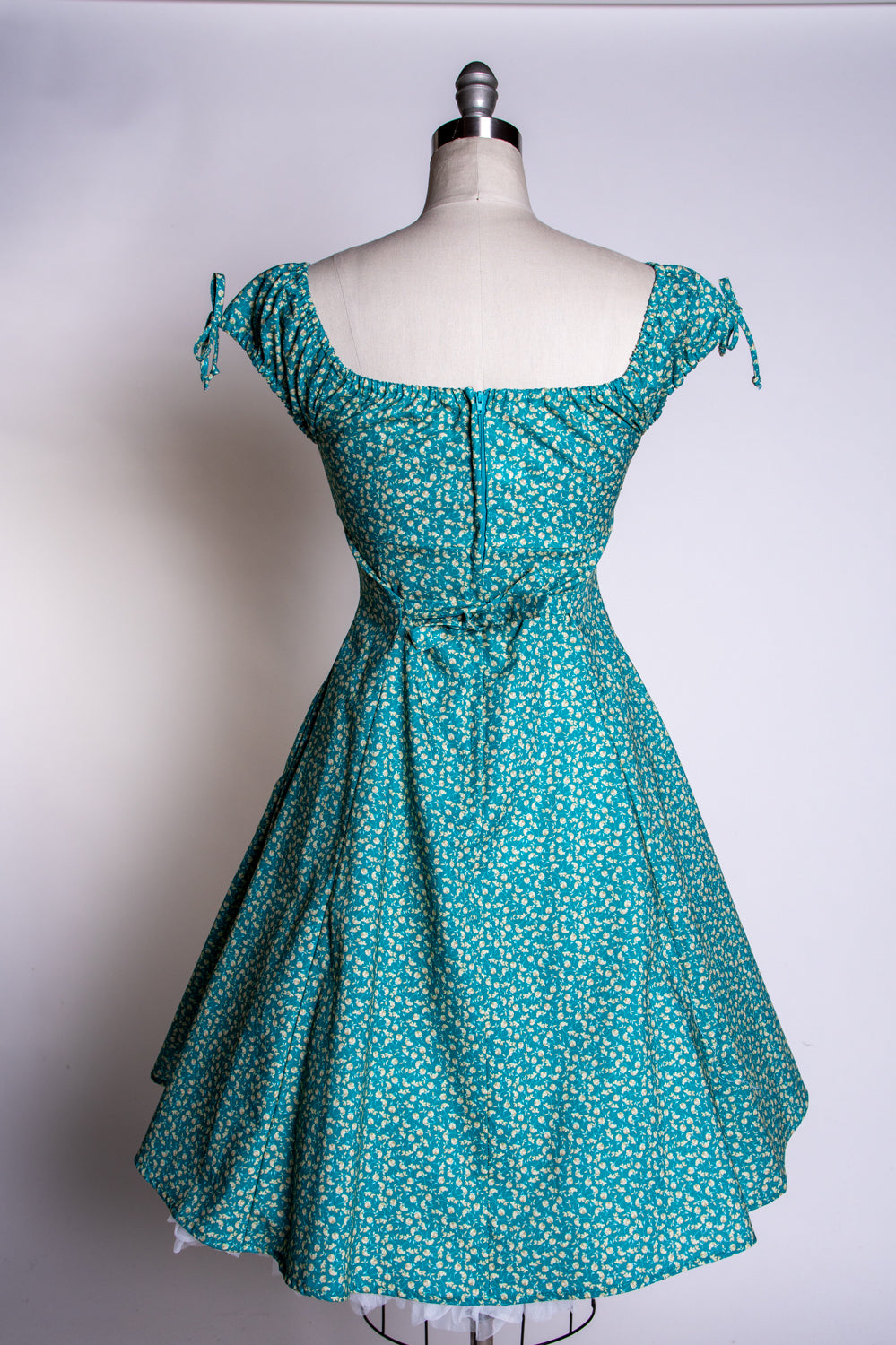 Hilda Dress - Little Flowers, Green