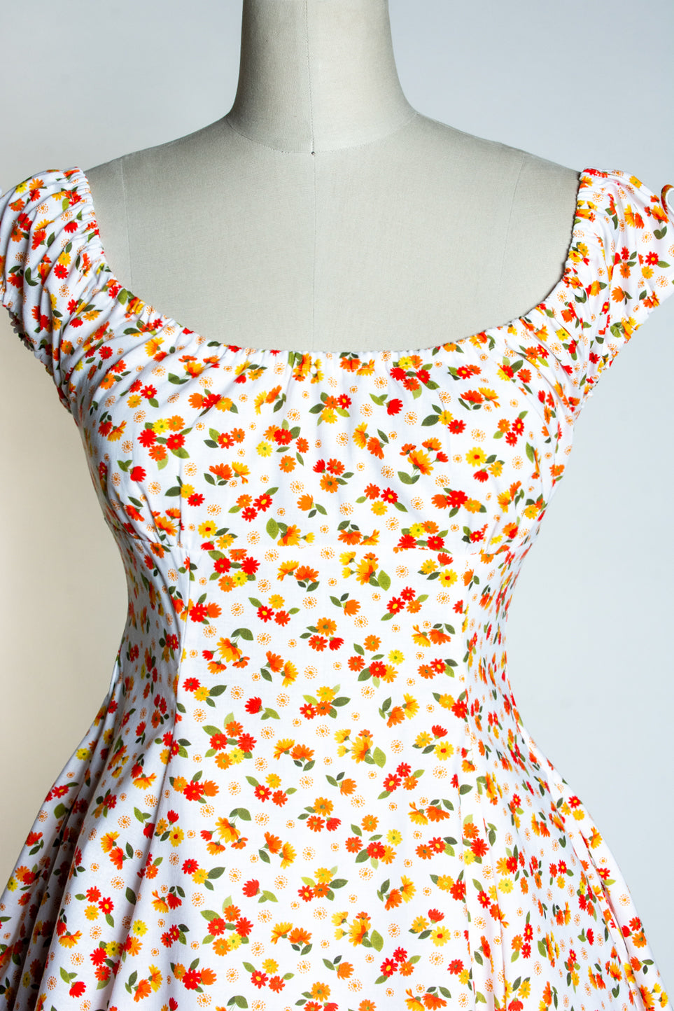 Hilda Dress - Little Orange Flowers *sale