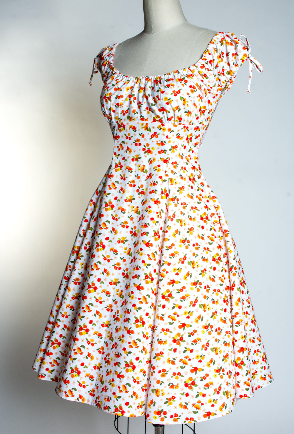 Hilda Dress - Little Orange Flowers *sale