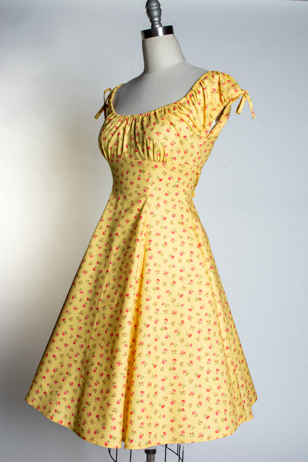 Hilda Dress - Little Roses, Canary *sale