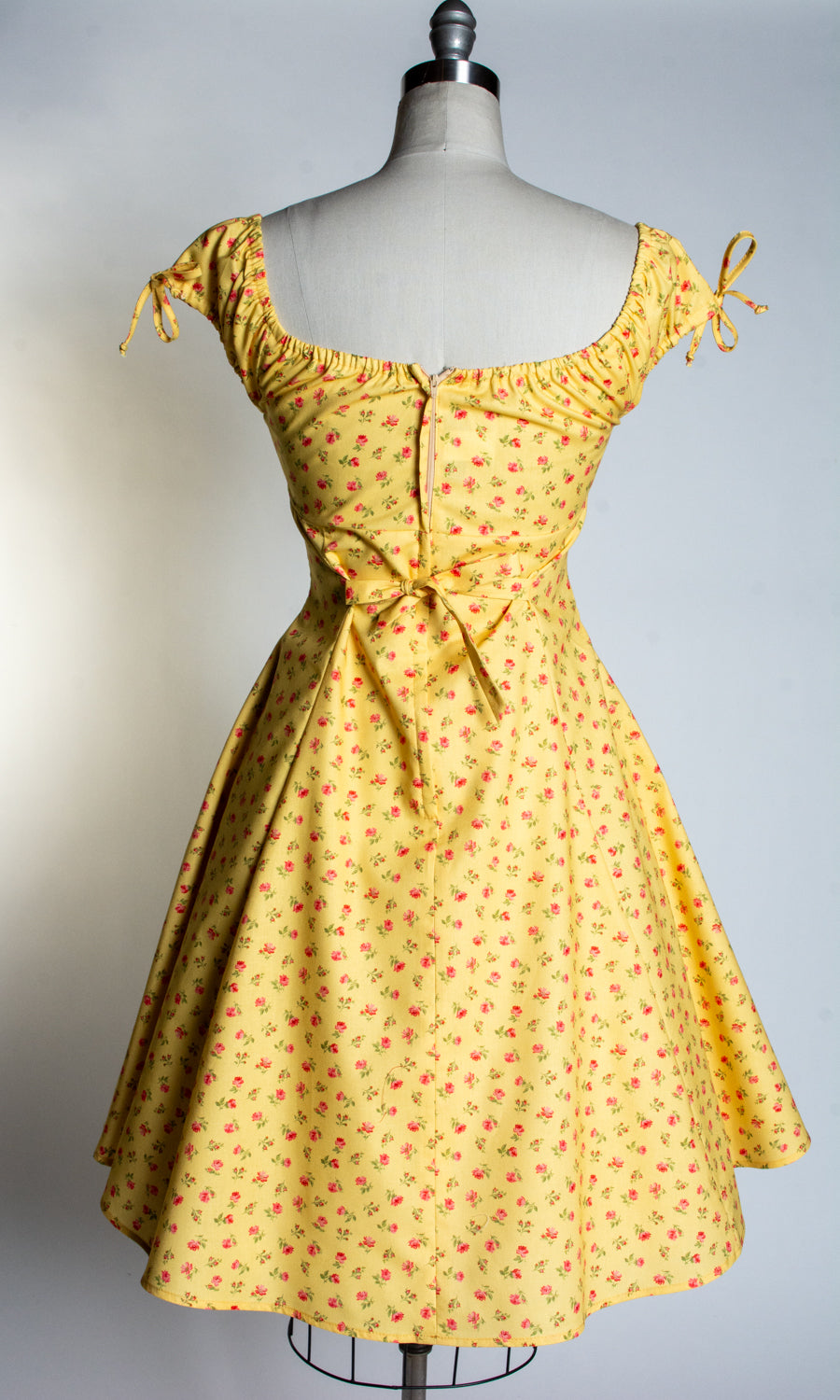 Hilda Dress - Little Roses, Canary *sale