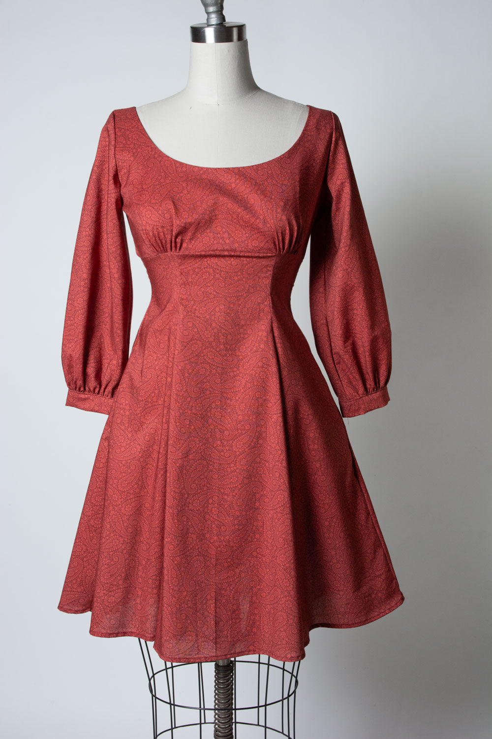 Jenni Dress- Tonal Paisley, Paprika *sale