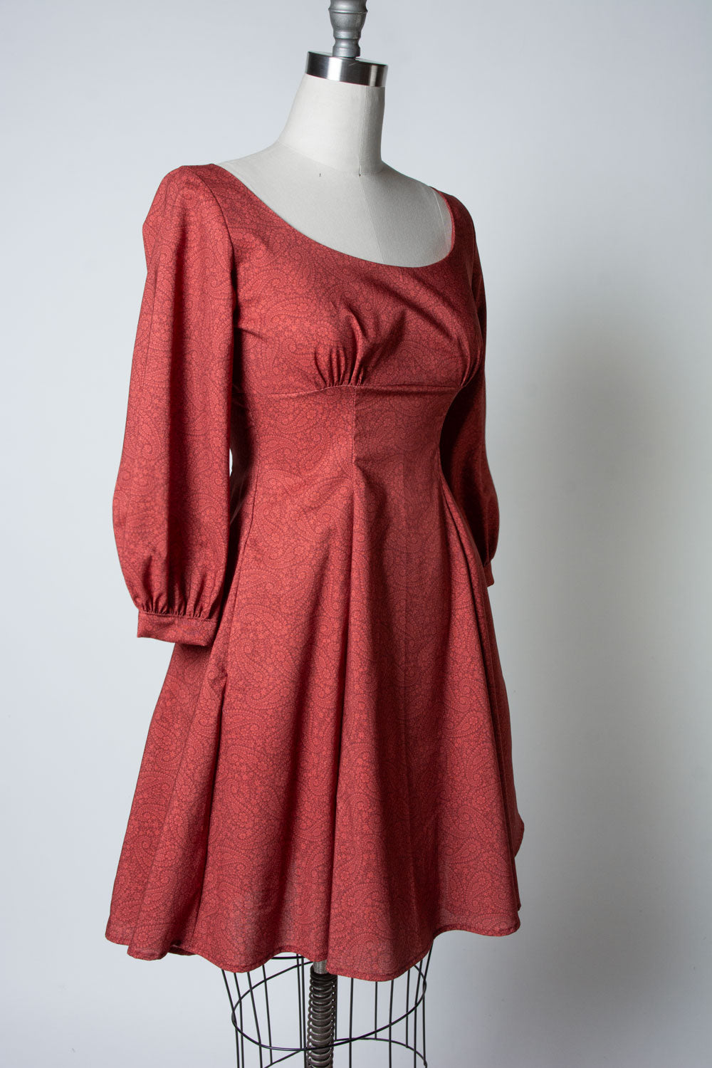 Jenni Dress- Tonal Paisley, Paprika *sale