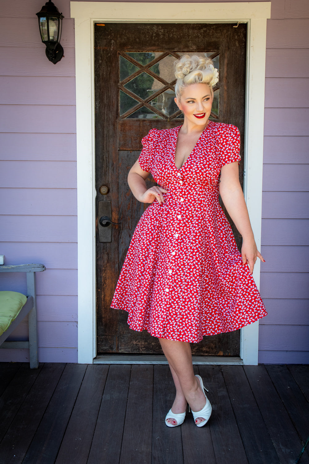 Millie Dress - Sweet Pea, Red