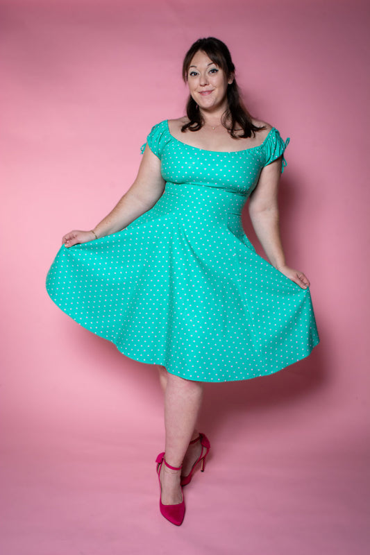 Hilda Dress - Minty Hearts *sale