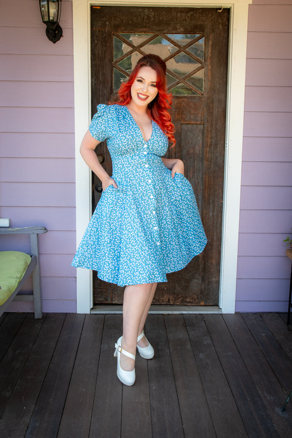 Millie Dress - Sweet Pea, Blue