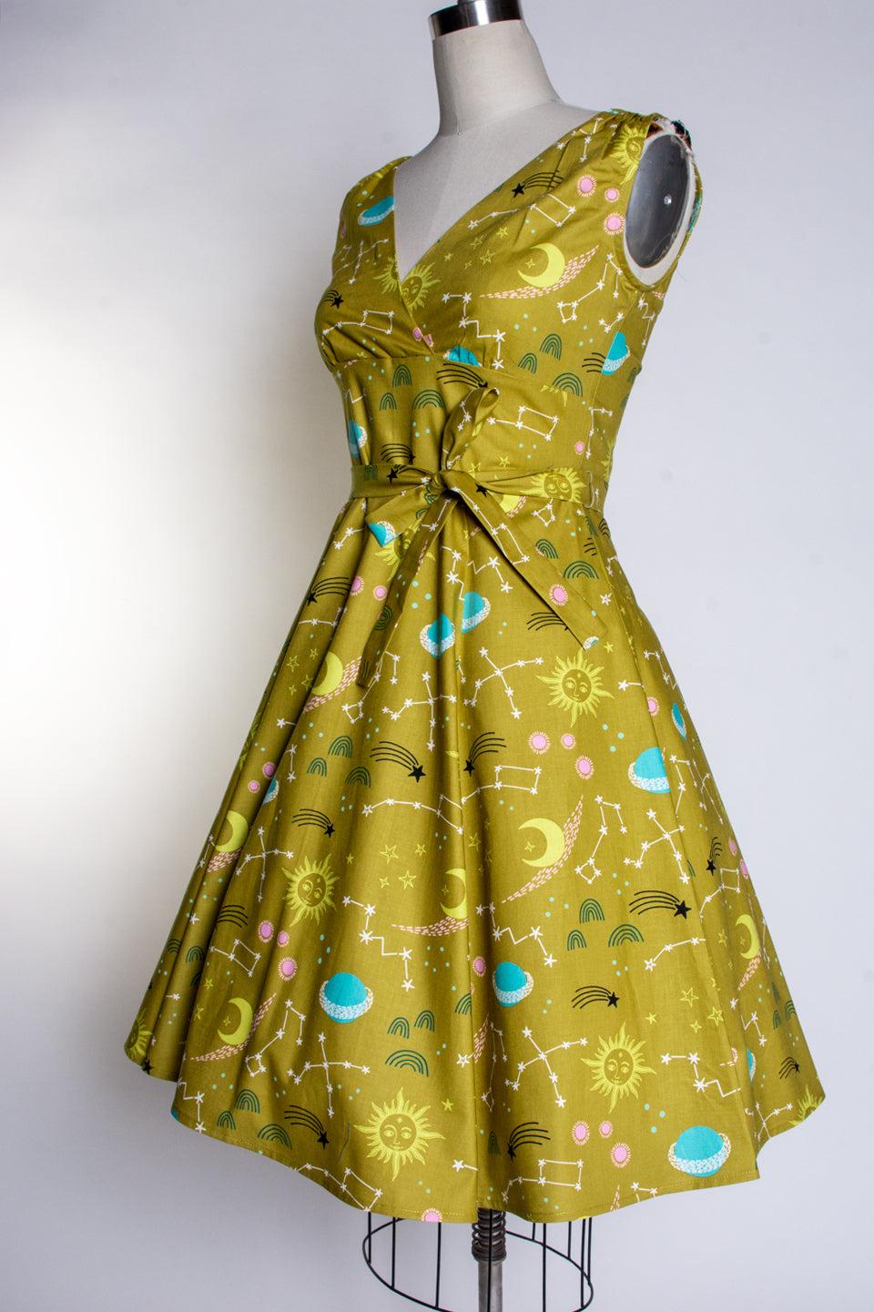 Marie Dress - Celestial, Pea Green *sale