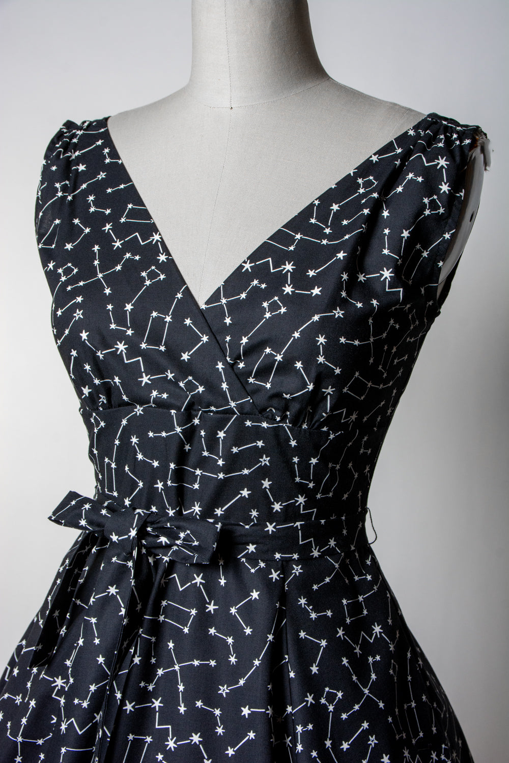 Marie Dress - Black Constellations