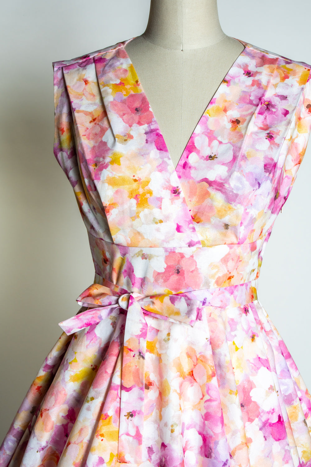 Milan Dress- Monet Floral, Pink *sale