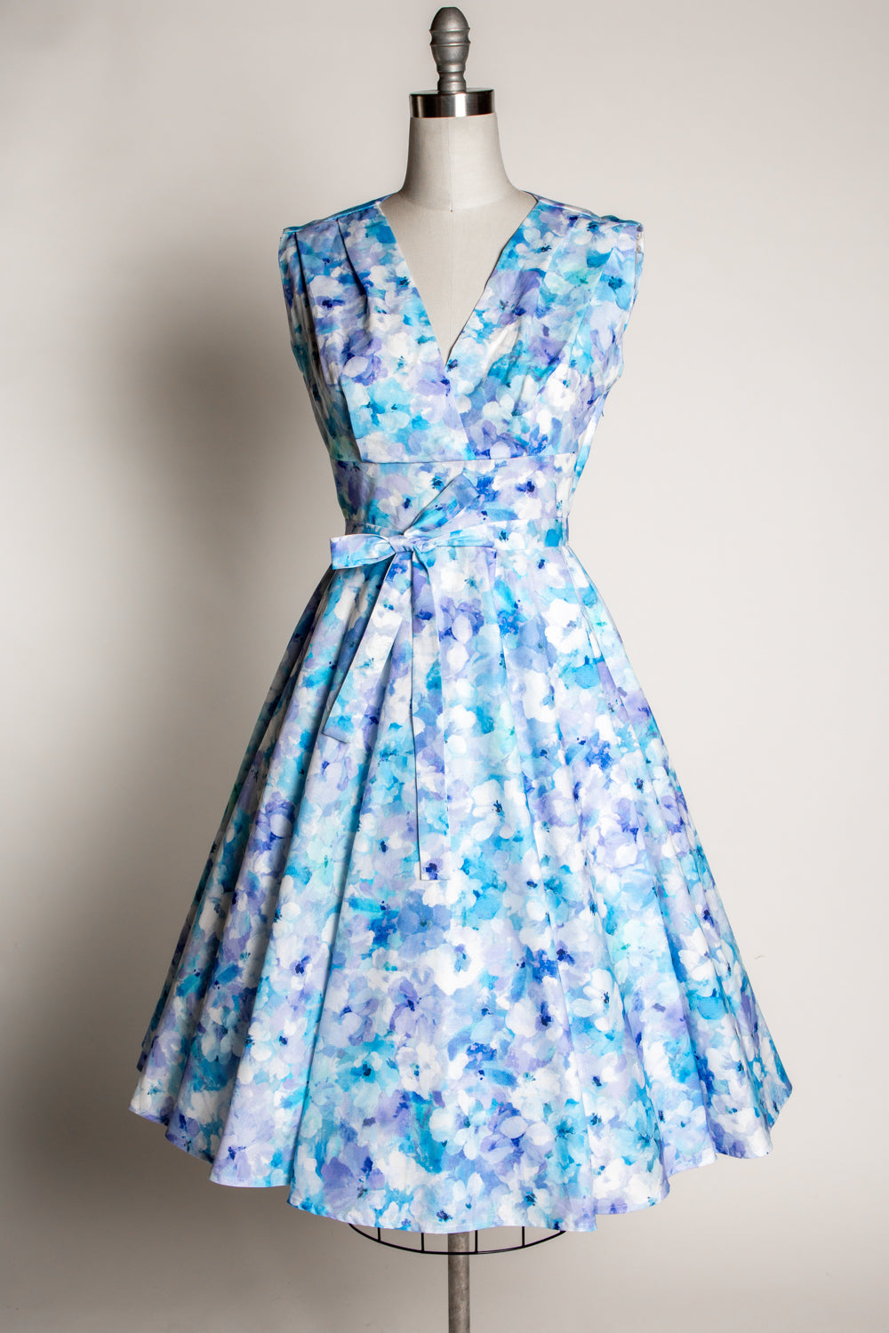 Milan Dress- Monet Floral, Blue *sale