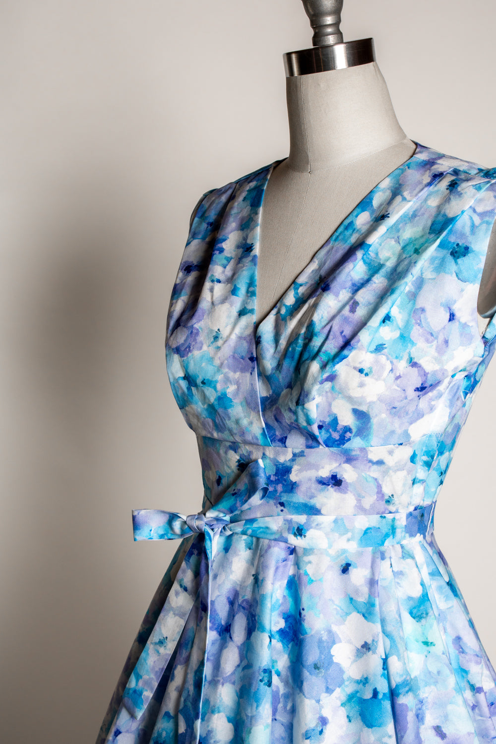 Milan Dress- Monet Floral, Blue *sale