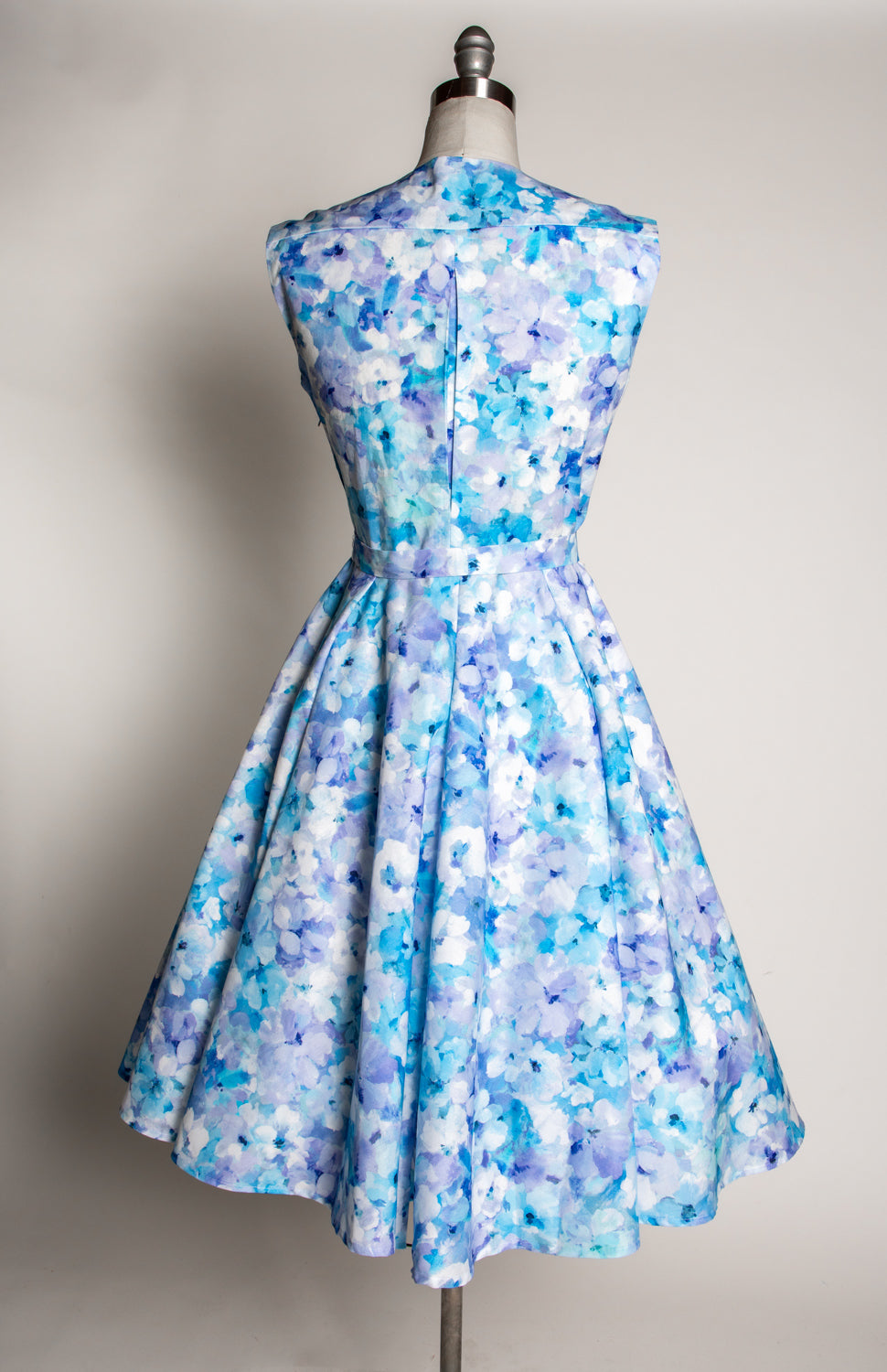 Milan Dress- Monet Floral, Blue *sale