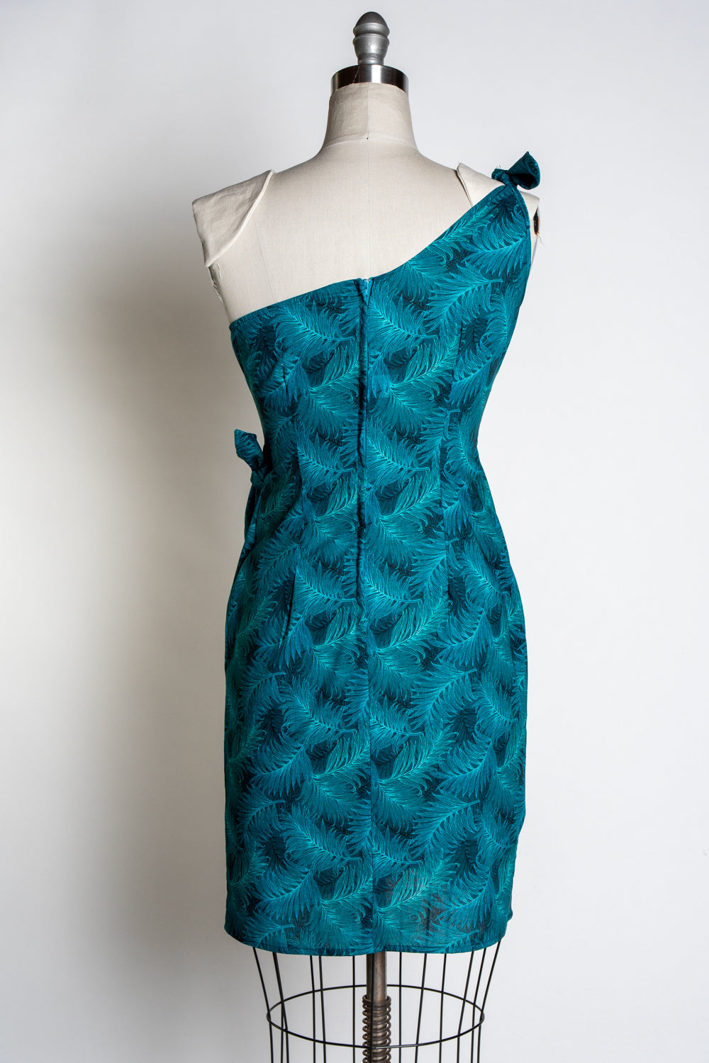 Paradise Dress- Teal Ferns