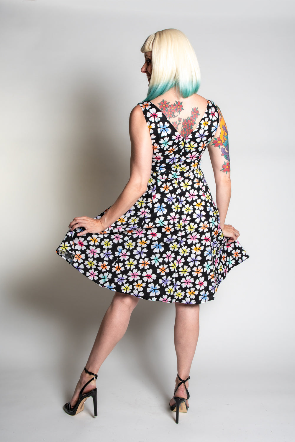 Marie Dress - Rainbow Flower *sale