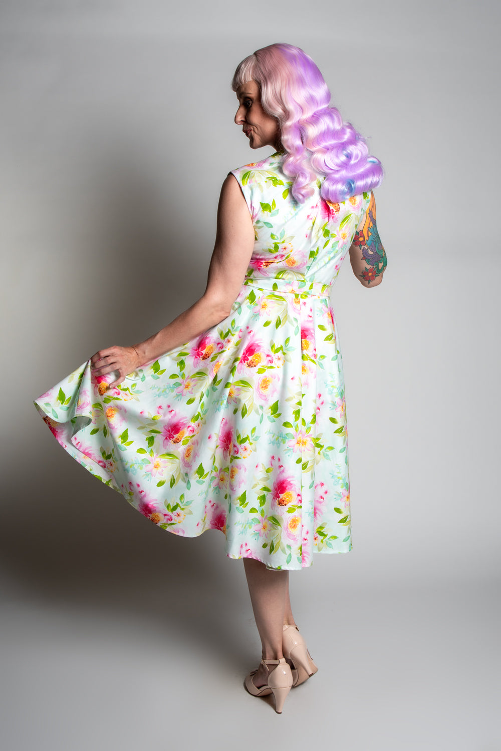 Milan Dress- Watercolor Floral