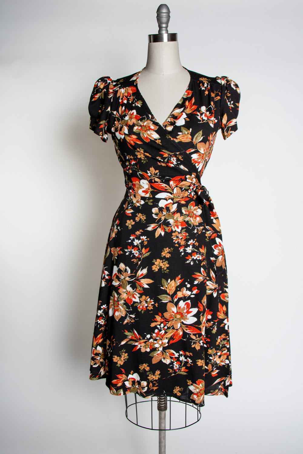 Rayleine Dress - Autumn Blossom, Black