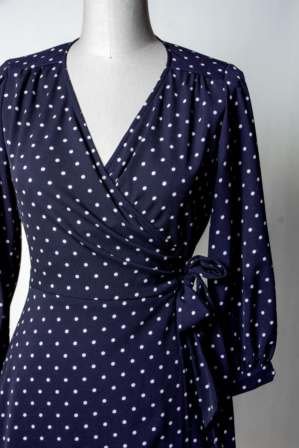 Rita Dress- Navy Dot