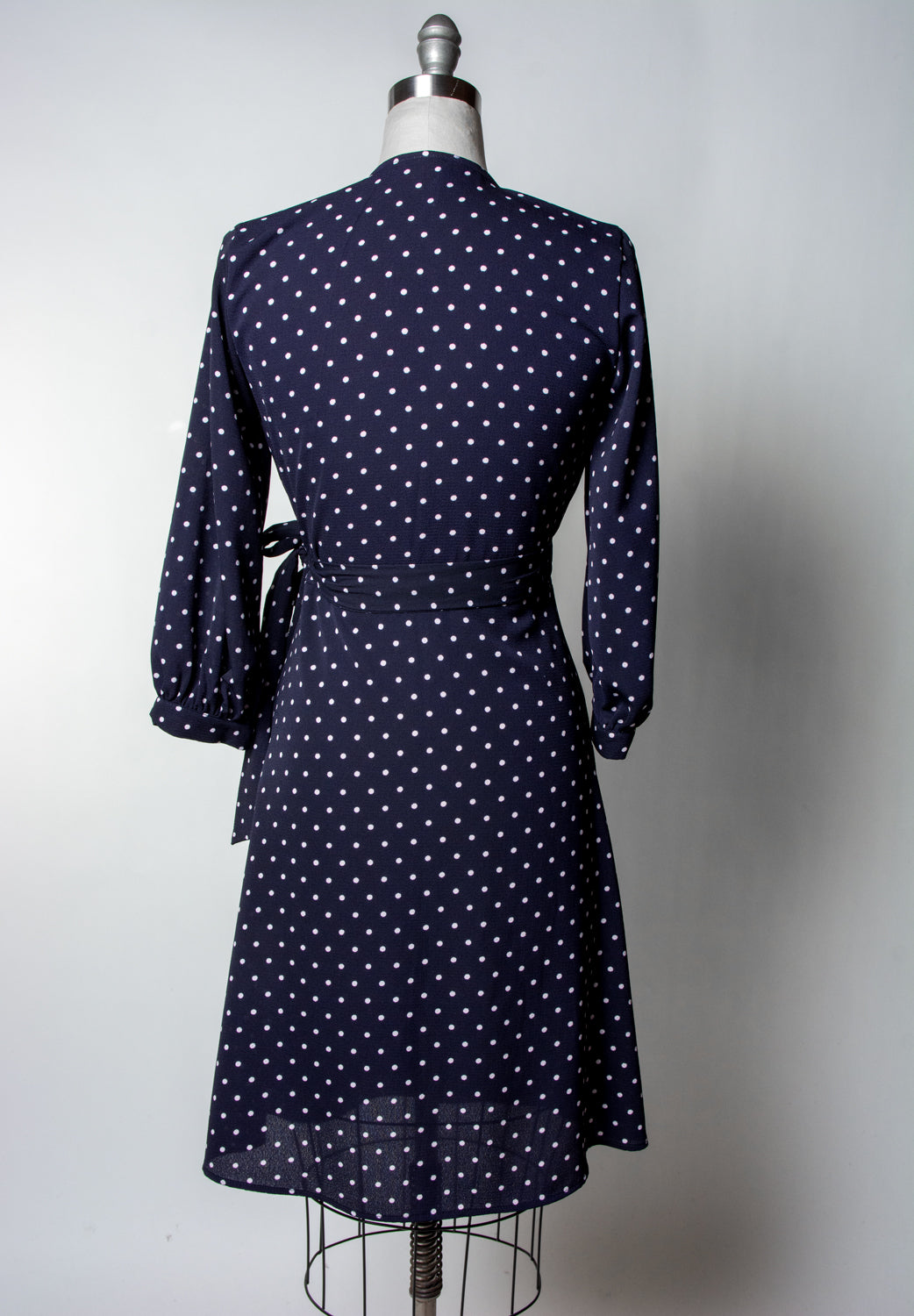 Rita Dress- Navy Dot