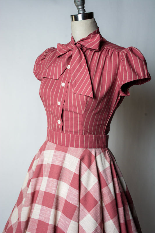 Estelle Blouse - Simple Stripe, Rose