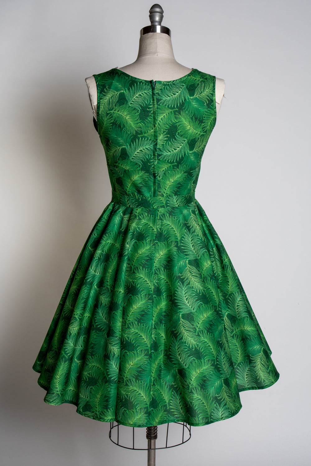 Serena Swing Dress- Green Ferns