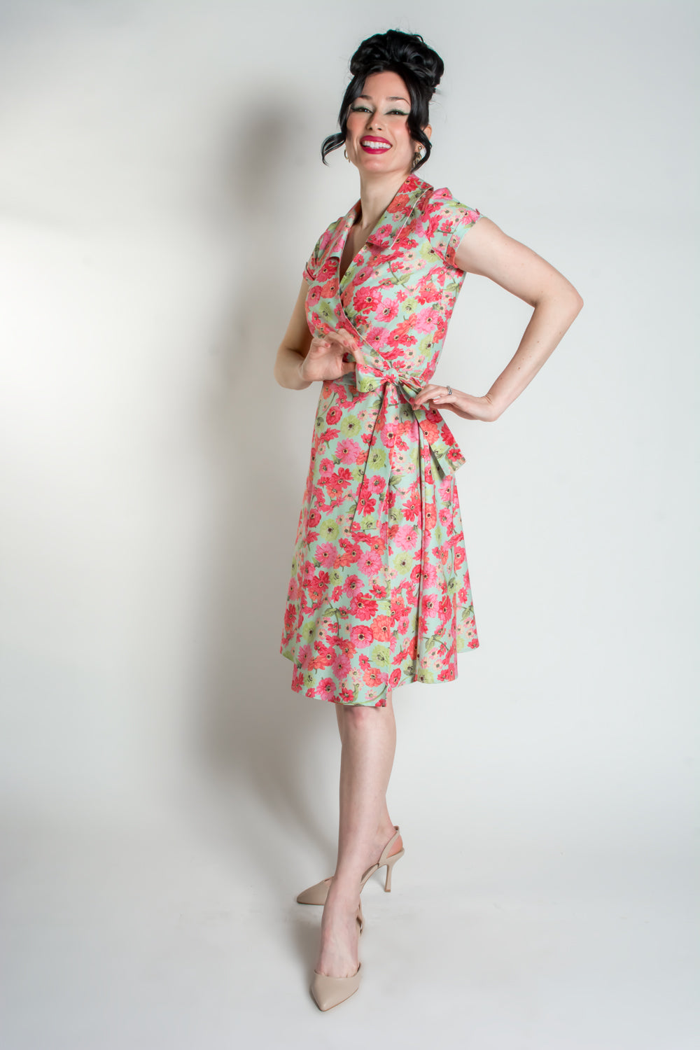 Diane Wrap Dress- Zinnia