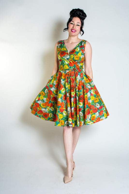 Serena Swing Dress- Poppies *sale