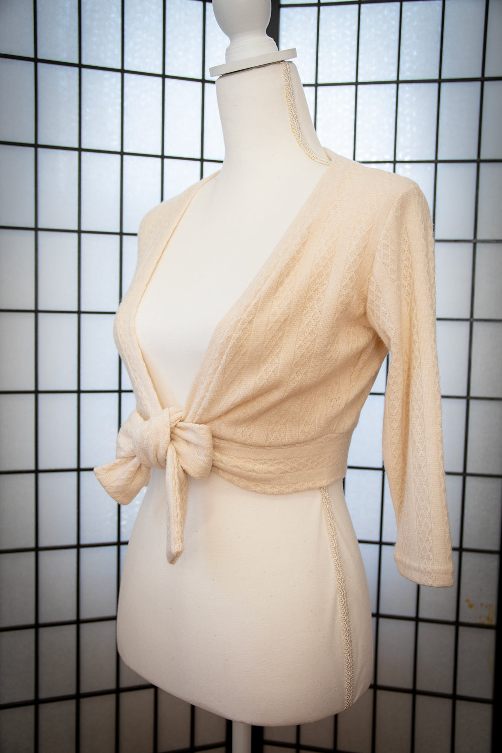 Sweet Sweater - Pointelle Sweater, Ivory